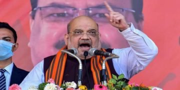पश्चिम बंगाल के खड़गपुर में अमित शाह का रोड शो