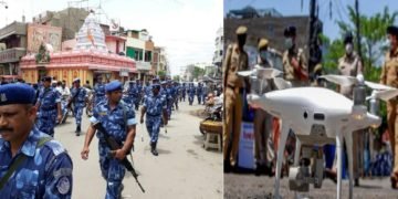 यूपी के इन 20 जिलों में तैनात होगी RAF, ड्रोन से की जाएगी निगरानी
