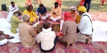 आरएसएस के द्वारा अस्थाई आश्रय स्थल का हुआ शुभारंभ