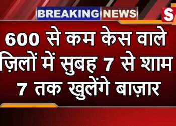 कोरोना कर्फ्यू को लेकर नई गाइडलाइन,600 से कम केस वाले ज़िलों में सुबह 7 से शाम 7 तक खुलेंगे बाज़ार