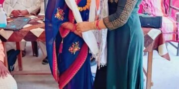 स्वागत समारोह का आयोजन विद्यालय चित्रा बुजुर्ग द्बारा किया गया