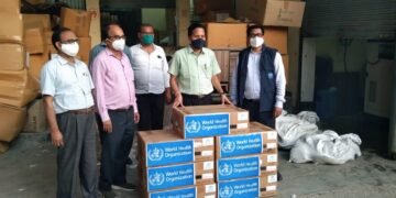 WHO द्वारा भेजे गए स्वास्थ्य कर्मियों को N-95 मास्क