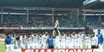 भारत ने श्रीलंका को टेस्ट सीरीज में 2-0 से हराया,जीत के साथ ही भारत टेस्ट चैंपियनशिप की पॉइंट टेबल में चौथे स्थान पर