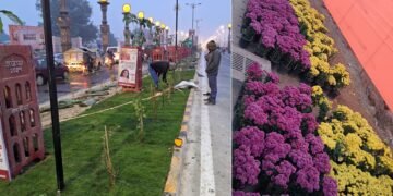श्रीराम का मंदिर आगमन, पौधों व फूलों से योगी सरकार ने सजा दिया घर-आंगन