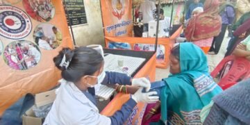 सेवा भारती ने कुष्ठ आश्रम में लगाया मेडिकल कैंप