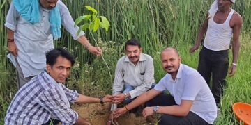 आधारशिला परिसर में वृक्षारोपण बना सतत जनभागीदारी का अभियान