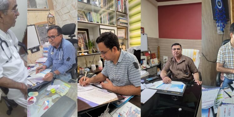 डॉ. अमित सिंह प्रकरण के विरोध में चिकित्सकों ने काली पट्टी बांधकर किया सांकेतिक विरोध, मरीजों की सेवाएं रहीं निर्बाध